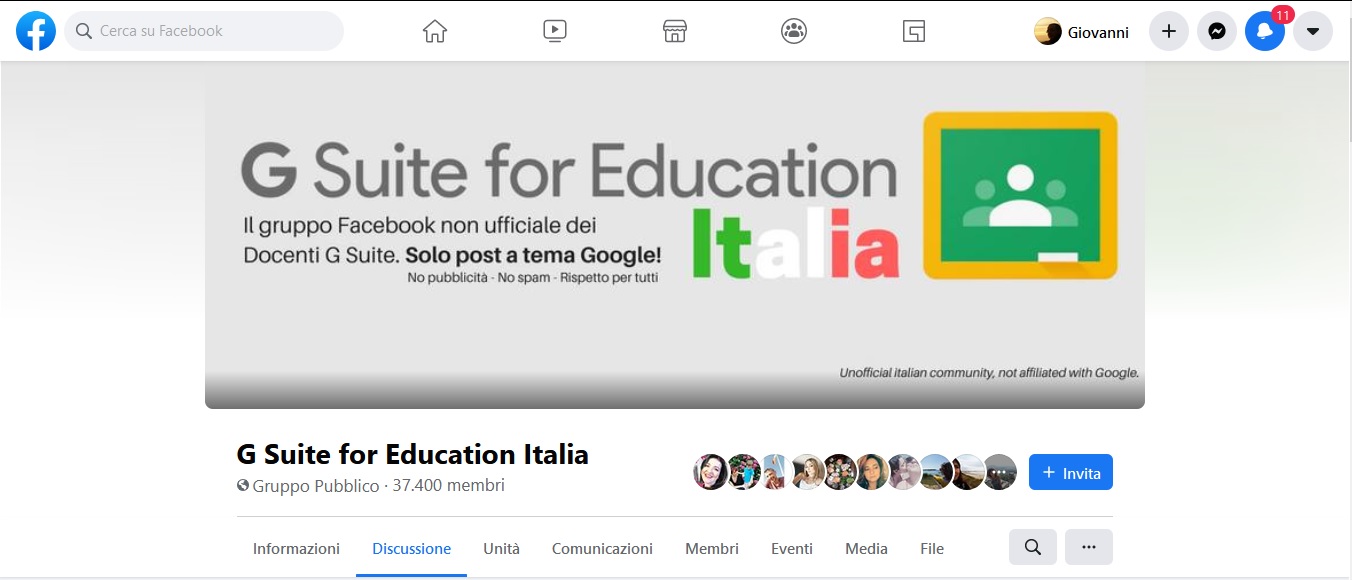 Gruppo G Suite for Education Italia